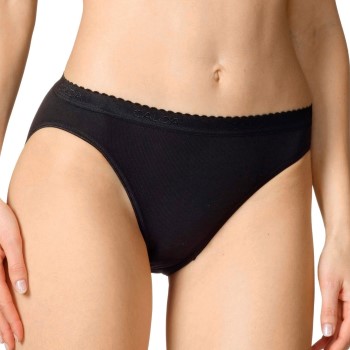 Calida Trusser Slip/Hosen Minislip Black Sort bomuld Large Dame
