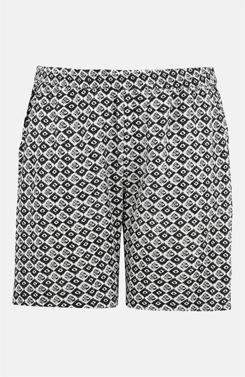 Mønstrede viskoseshorts Fina