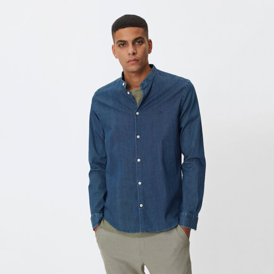 Lee Chambray Mandarin Shirt