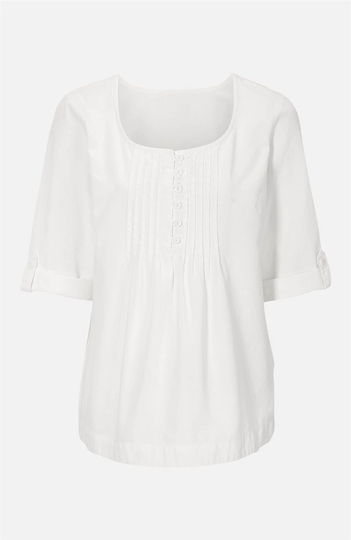 Forvasket bomuldsbluse