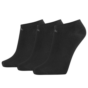 Calvin Klein Strømper 3P Chloe Cotton CK Logo Liner Socks Sort Strl 37/41 Dame