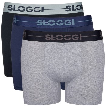 Sloggi 3P Men GO Short Flerfarvet bomuld Large Herre