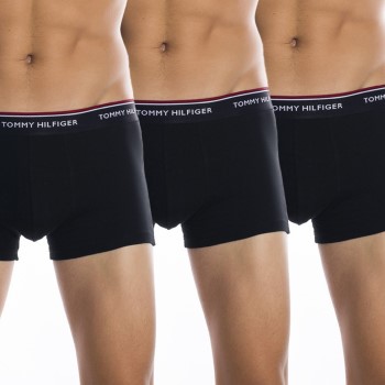 Tommy Hilfiger 3P Premium Essentials Low Rise Trunk Sort bomuld XX-Large Herre