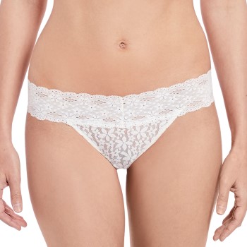 Wacoal Trusser Halo Lace Thong Benhvid nylon Large Dame