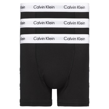 Calvin Klein 3P Cotton Stretch Trunks Big Size Sort bomuld 3XL Herre