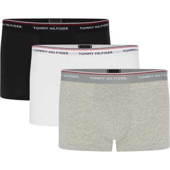 Tommy Hilfiger 3P Premium Essentials Trunk Plus Size Sort/Grå bomuld 3XL Herre