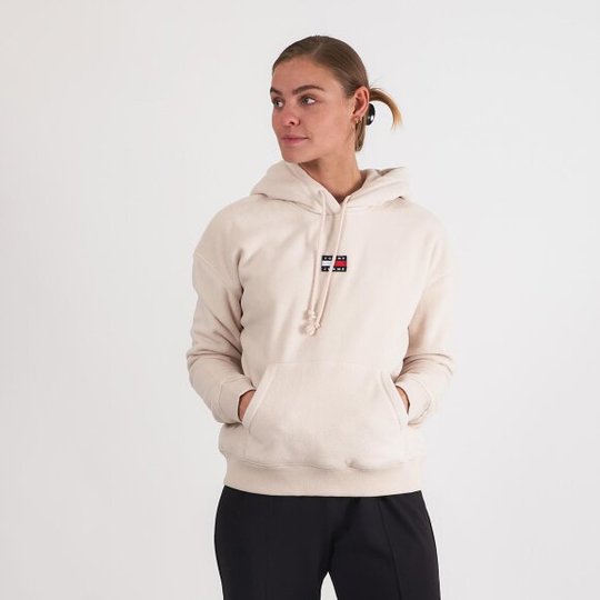 Badge fleece hoodie