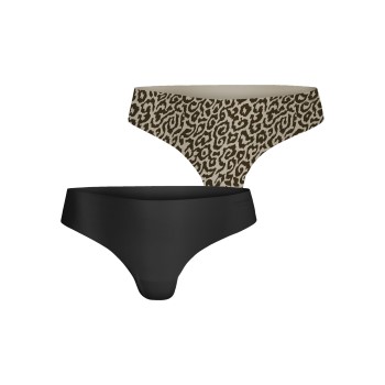 Björn Borg Trusser 2P Performance Thong 2212 Leopard Medium Dame