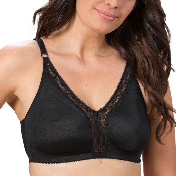 Trofe Katja Wireless Bra Bh Sort B 75 Dame