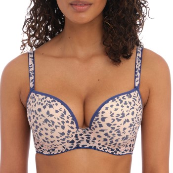 Freya Bh Wild Side Moulded Plunge Bra Leopard H 65 Dame