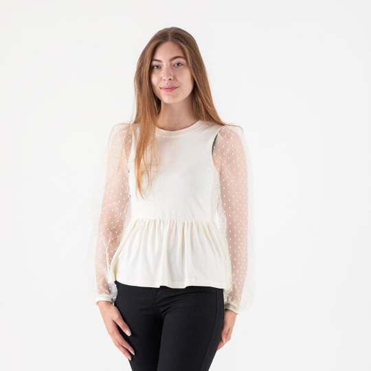 Pcrillie ls organza top