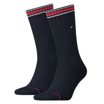 Tommy Hilfiger Strømper 2P Men Iconic Sport Sock Blå Str 39/42 Herre