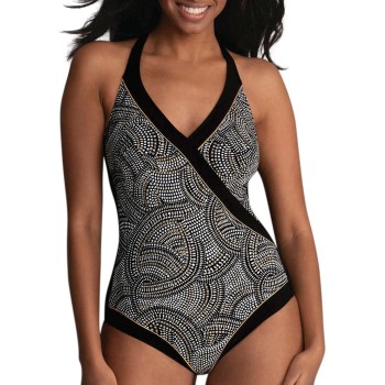 Anita Amber Glow Nuria Swimsuit Sort/Guld D 40 Dame