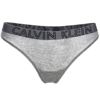 Calvin Klein Trusser Ultimate Cotton Thong Grå bomuld Large Dame