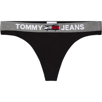Tommy Hilfiger Trusser Tommy Jeans Thong Sort Large Dame