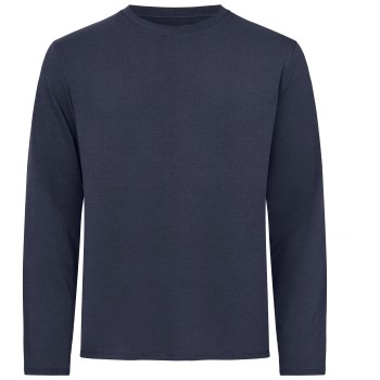 Resteröds Bamboo Long Sleeve Shirt Marineblå Large Herre