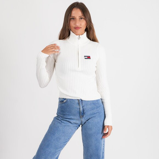 Half zip thru sweat