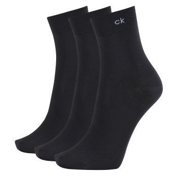 Calvin Klein Strømper 3P Juno Short Crew Sock Marineblå polyamid Strl 37/41 Dame