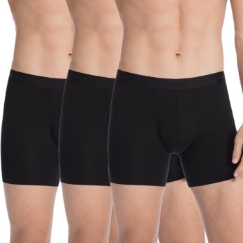 Calida 3P Natural Benefit Boxer Brief Sort bomuld Large Herre
