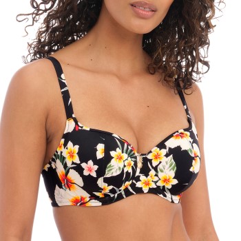 Freya Havana Sunrise UW Bikini Top Sort mønstret nylon D 80 Dame