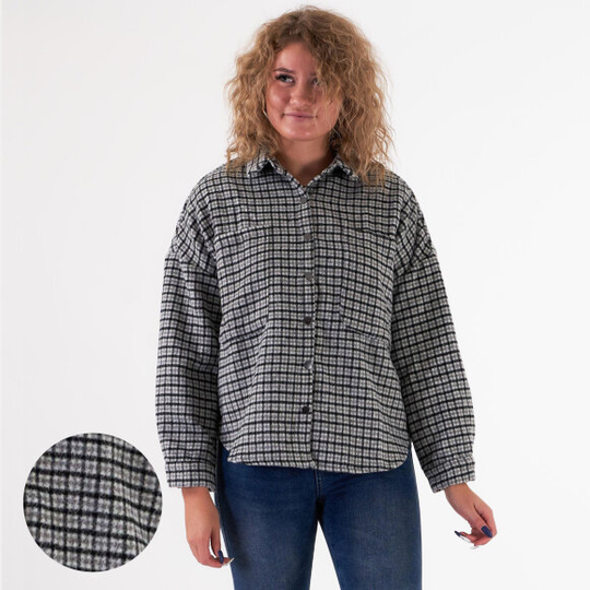 Purcikeline check jacket
