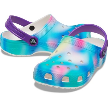 Crocs Classic Solarized Clog Kids Lilla/Turkise US C11 (EU 28-29) Barn