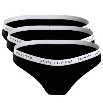 Tommy Hilfiger Trusser 3P Recycled Essentials Bikini Sort Medium Dame