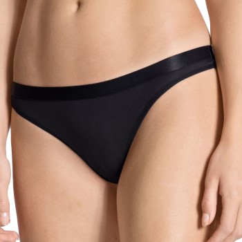 Calida Trusser Natural Joy Thong Sort Medium Dame