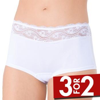 Triumph Trusser Lovely Micro Short Hvid Large Dame