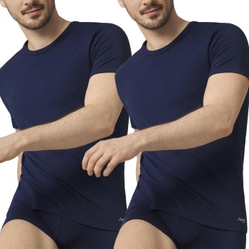 Sloggi 2P Men GO ABC T-Shirt Mørkblå bomuld Large Herre