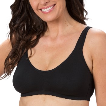 Trofe Comfort Lounge Bra Bh Sort bomuld A 75 Dame