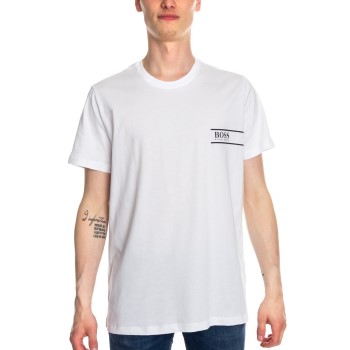 BOSS RN 24 Crew Neck T-shirt Hvid bomuld Large Herre