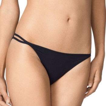 Calida Trusser Sensitive Tanga Sort meryl Large Dame