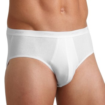 Sloggi For Men Basic Midi Hvid bomuld Small Herre