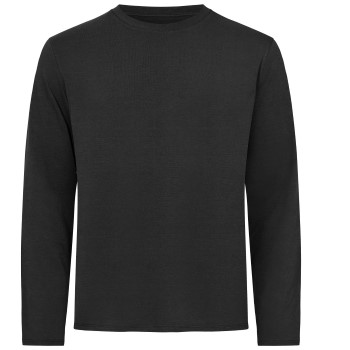 Resteröds Bamboo Long Sleeve Shirt Sort Large Herre