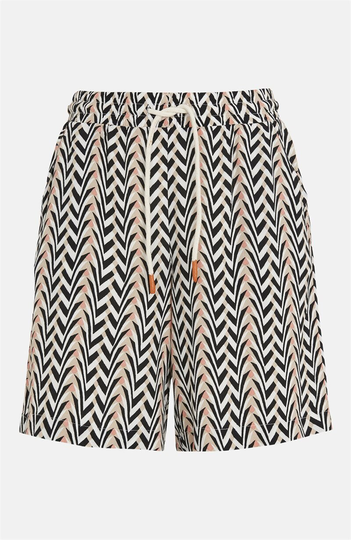 Mønstrede viskoseshorts Teka