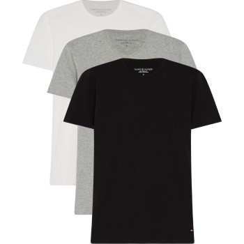 Tommy Hilfiger 3P V-neck T-shirt Sort/Grå bomuld Large Herre