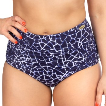 Damella Audrey Navy Crackle Bikini Maxi Brief Blå Mønster 38 Dame