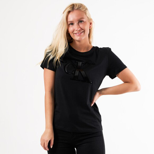 Flock monogram slim tee