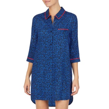 DKNY Color Theory Sleepshirt Blå Mønster viskose Large Dame