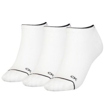 Calvin Klein Strømper 3P Women Athleisure Sneaker Socks Hvid One Size Dame