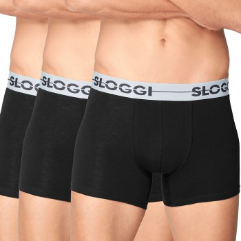 Sloggi 3P Men GO Short Sort bomuld Large Herre