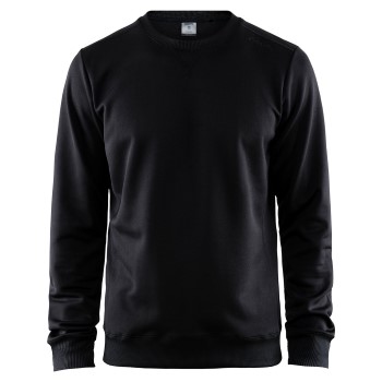 Craft Leisure Crewneck Men Sort polyester Large Herre