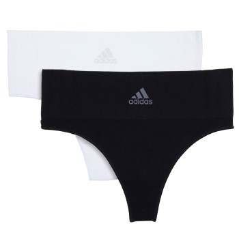 adidas Trusser 2P BOS Smart Micro 720 Seamless Thong Multi Sort/Hvid polyamid Large Dame