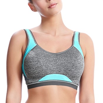 Freya Bh Epic Underwire Crop Top Sports Bra Grå D 60 Dame