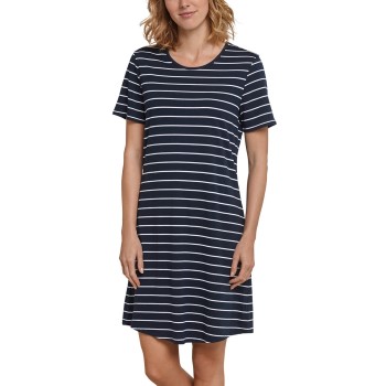 Schiesser Original Classics Short Nightshirt Mørkblå 36 Dame