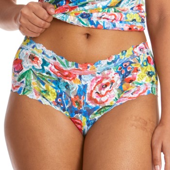 Hanky Panky Trusser Versailles Boyshort Blå/Rød nylon Medium Dame