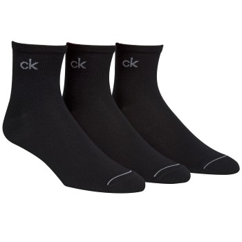 Calvin Klein Strømper 3P Nick Quarter Sock Sort Str 40/46 Herre