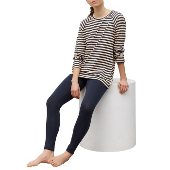 Marc O Polo Organic Cotton Mix Lounge LS Set Blå økologisk bomuld Large Dame