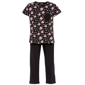 Trofe Bold Dots Pyjamas Sort mønstret Large Dame